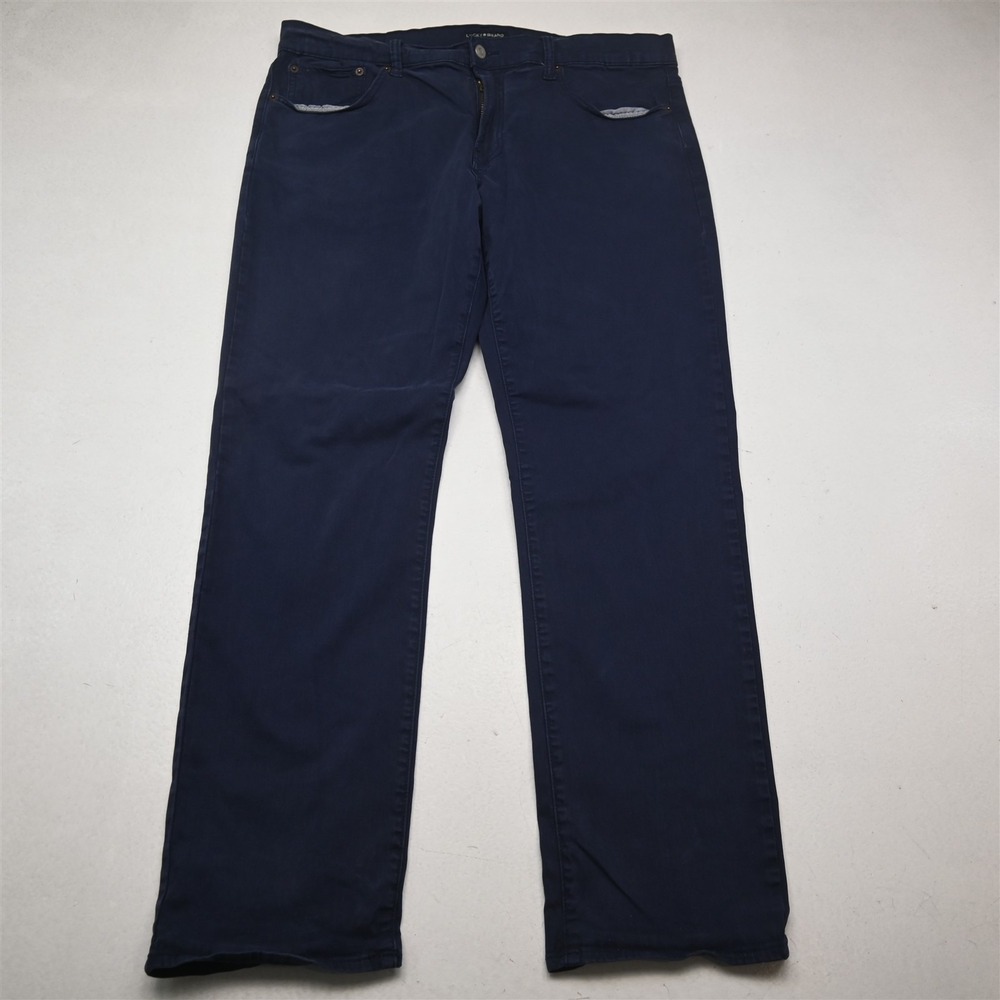 Lucky‎ Brand 36x32 Navy Blue Brushed 223 Straight Mens Jeans